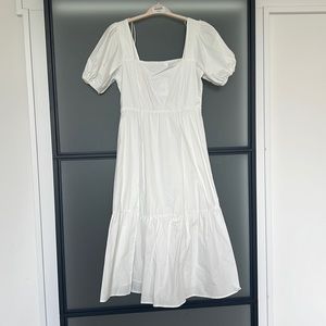 Astr White Midi Dress